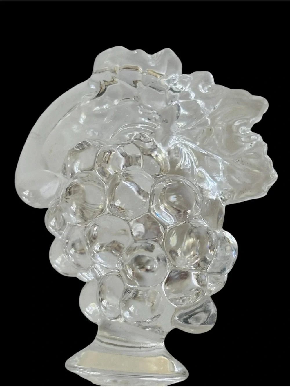 MIKASA Full Lead Crystal Glass Wine Bottle Stopper  Grapes Germany